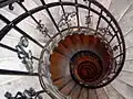 Looking down the staircase from the dome