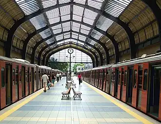 Piraeus station on Athens Metro in 2007