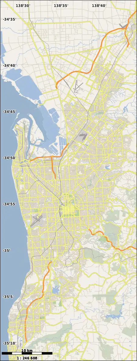 Portrush Road is located in Greater Adelaide