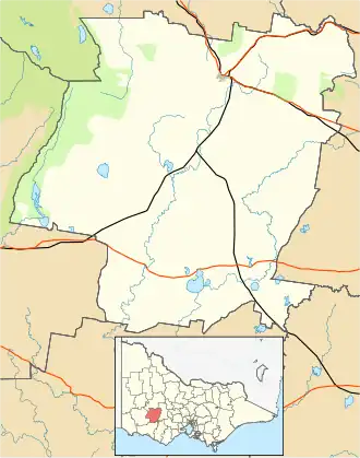 Buangor is located in Rural City of Ararat