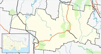 Eganstown is located in Shire of Hepburn