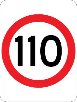 (R4-1) 110&nbsp;km/h Speed Limit