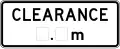 (R6-12) Clearance Marker