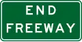 (R6-21) End Freeway