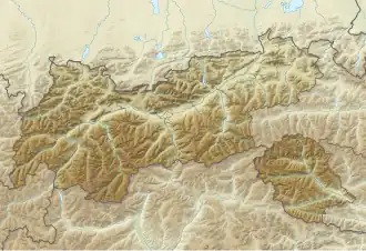 Arnspitze Group is located in Tyrol, Austria