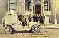 1904 Hotchkiss automitrailleuse afront the General Staff Headquarters in Istanbul, 1909.