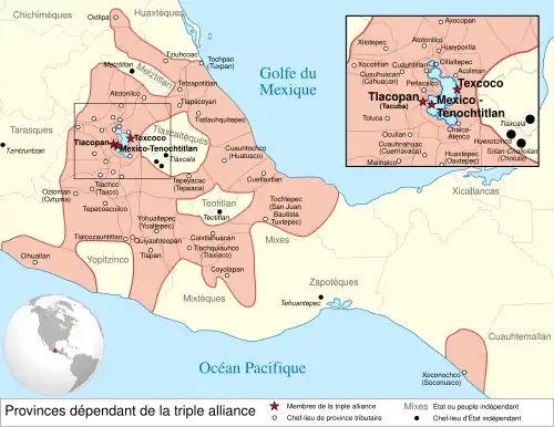 Tlaxcala was surrounded by the Aztec Empire in 1519.