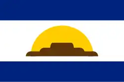 Flag of Diego Bautista Urbaneja Municipality
