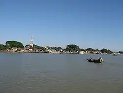 Jamalganj upazila, as seen from Surma river