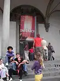The entrance of Ospedale degli Innocenti complex. Florence, Beyond Media 2003: Script.