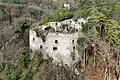 Aerial view of Merkenstein ruins