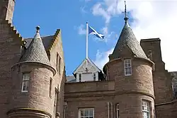 The castle's turrets