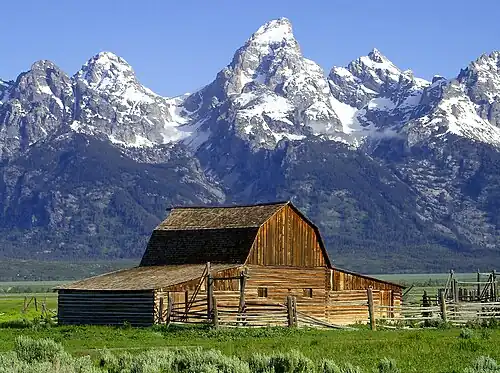 The John Moulton Barn and the Teton Range