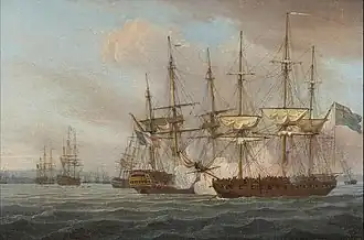 The Battle of the Basque Roads, April 1809.