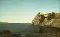 Beacon Rock, Newport Harbor (1857) by John Frederick Kensett