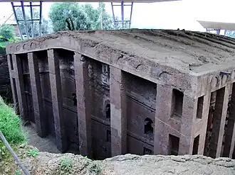 Image 11Biete Medhane Alem, built during Zagwe dynasty in the Middle Ages (from Ethiopia)