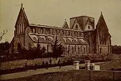 Chapel-of-ease Trinity Church after the fire in 1884