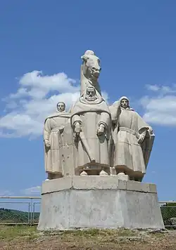 Monument des Quatre Fils Aymon in Bogny-sur-Meuse, France