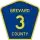 County Road 3 marker