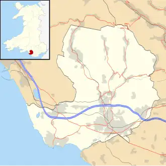 Merthyr Mawr is located in Bridgend