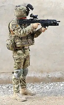 British Army soldier wearing MTP in Afghanistan, 2011