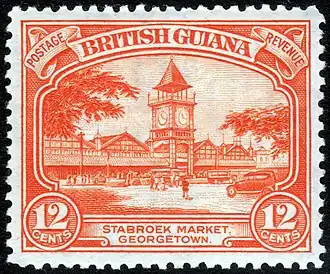 1934 12c stamp of British Guiana[11][12]