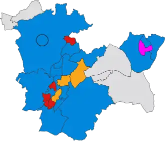 2019 results map