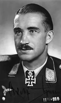 Adolf Galland, the last pilot to claim 100 aerial victories