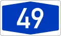 Bundesautobahn 49 number.svg
