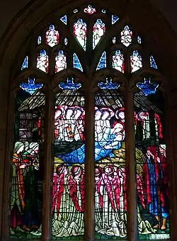 Nativity scene in St Mary's Church, Huish Episcopi, Somerset