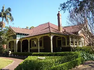 'Cassa Tasso', Federation Bungalow style, characterised by the prominent verandah