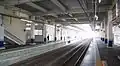 Platform 1 from the down (Ogose) end in October 2013