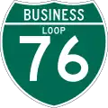 Business Loop 76 route marker