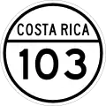 National Secondary Route 103 shield}}