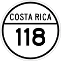 National Secondary Route 118 shield}}