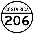 National Secondary Route 206 shield}}