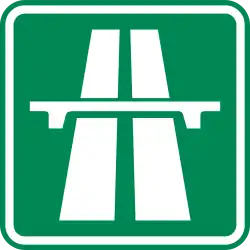 Czech Republic motorway sign