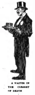 Cabaret du Néant waiter illustration by W. C. Morrow