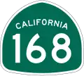 State Route 168 marker