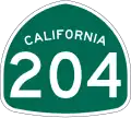 State Route 204 marker