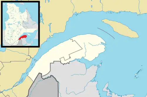 Port-Daniel–Gascons is located in Eastern Quebec