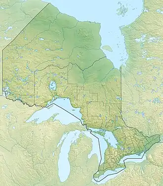 Hewitson River is located in Ontario