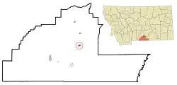 Location of Bridger, Montana
