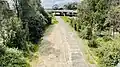 The former alignment alongside James Ruse Drive, October 2022
