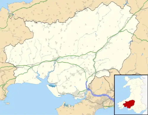 Brynamman is located in Carmarthenshire
