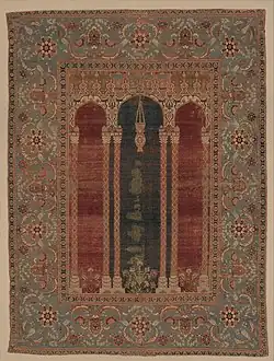 Ottoman court prayer rug, Bursa, late 16th century (James Ballard collection, Metropolitan Museum of Art)