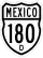 Federal Highway 180D shield