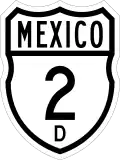 Federal Highway 2D shield