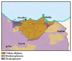 The Ait Waryaghar are indicated with II