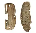 Carved bone buckles
